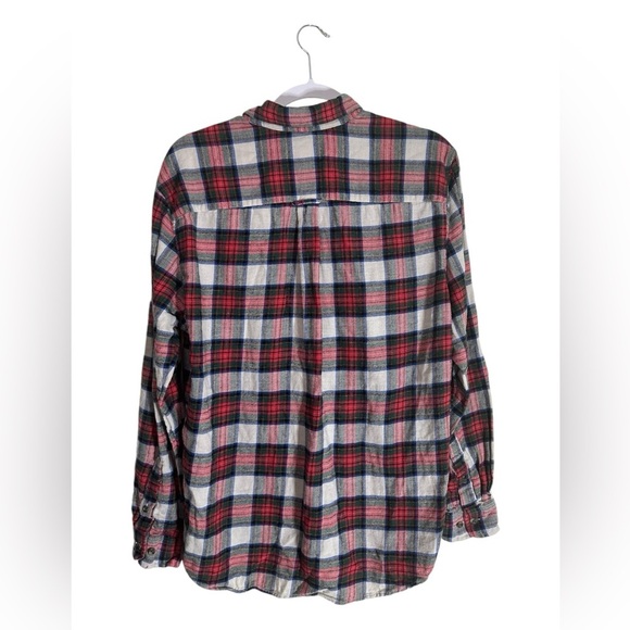 Saddlebred | Women’s Flannel | Size Medium | 100% Cotton | Red/Green/Blue Plaid - Picture 6 of 6